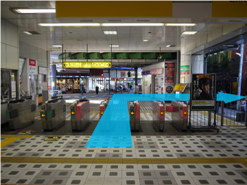 アクセス方法のご案内　梅島駅からの徒歩経路　約900ｍ（徒歩約13分）