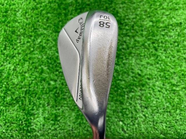 Callaway ウェッジ JAWS RAW FULL TOE クロム 58°-10J