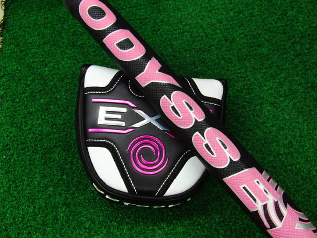 中古 EXO SEVEN MINI ピンクパター ゴルフ用品