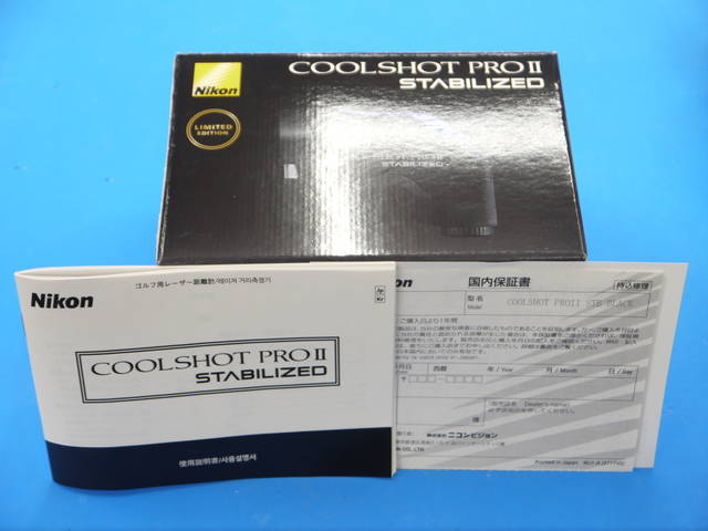 中古 Nikon COOLSHOT PRO II STABILIZED距離測定器 ゴルフ用品