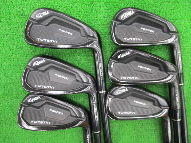 中古 TOUR WORLD TW757Vx BLACK EDITION 6本アイアンセット ゴルフ用品