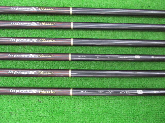 中古 inpres X Classic (2012) 6本アイアンセット ゴルフ用品