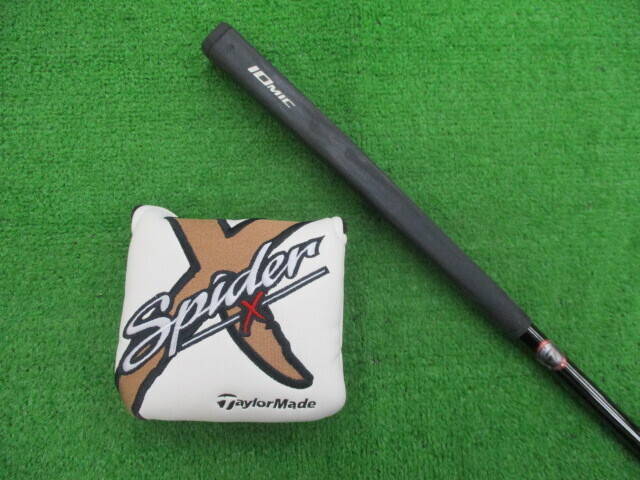 中古 SPIDER X チョークホワイト/ホワイト シングルベンドパター ゴルフ用品