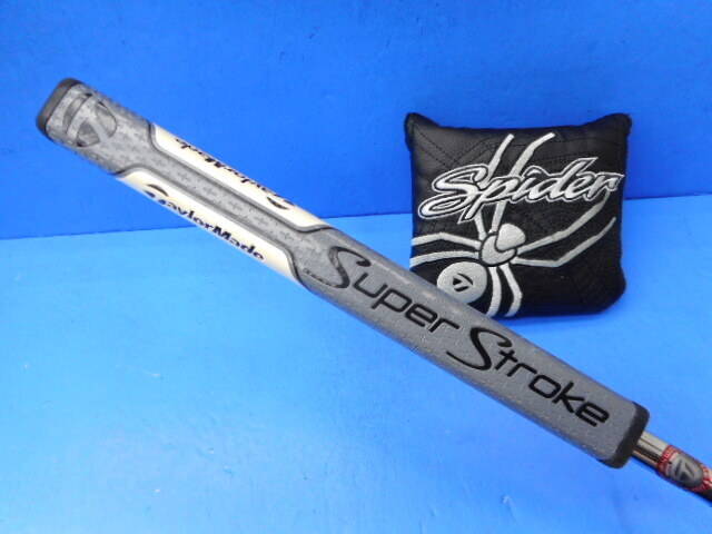 中古 SPIDER EX NAVY/WHITE シングルベンドパター ゴルフ用品
