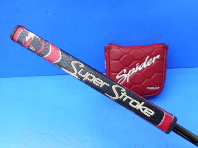 中古 SPIDER TOUR REDパター ゴルフ用品