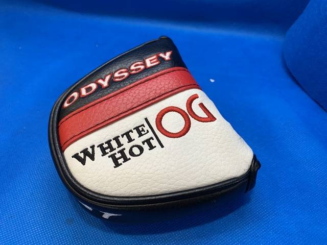 中古 WHITE HOT OG TRIPLE TRACK 2-BALL BLADEパター ゴルフ用品