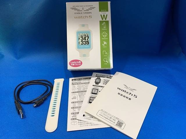 中古 EAGLE VISION watch 5 WH距離測定器 ゴルフ用品