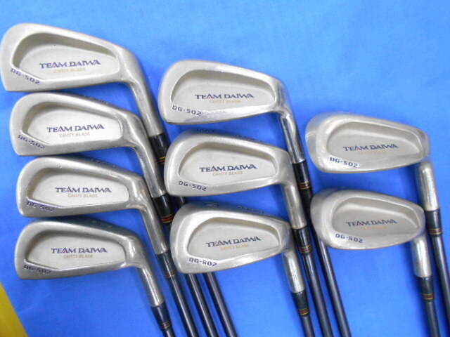 中古 TEAM DAIWA DG-502 9本アイアンセット ゴルフ用品