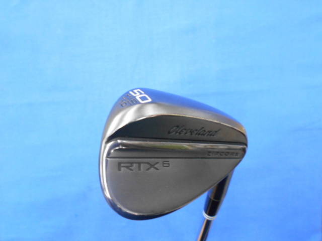 中古 RTX6 ZIPCORE ブラックサテン 50°-10°MIDウェッジ ゴルフ用品