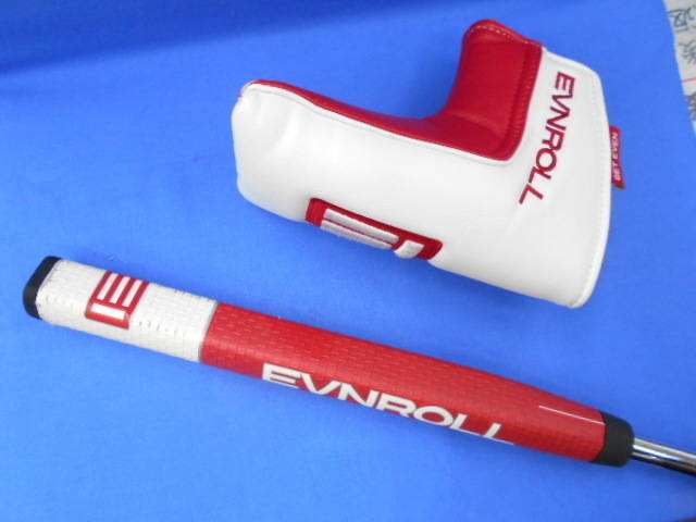中古 EVNROLL ER2 ミッドブレード レフティパター ゴルフ用品