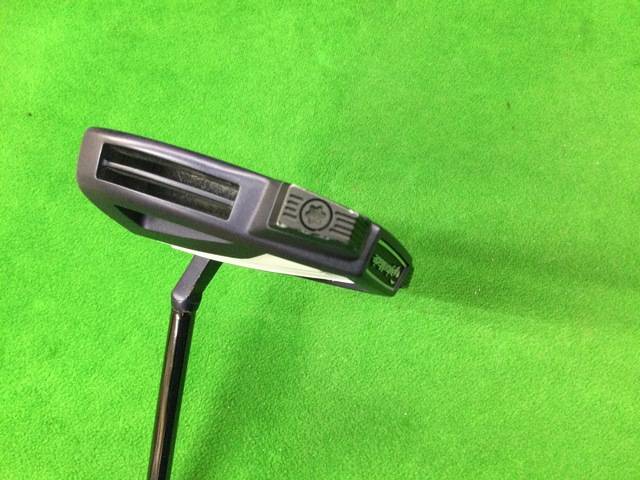 中古 SPIDER X ブルー/ホワイト スモールスラントパター ゴルフ用品