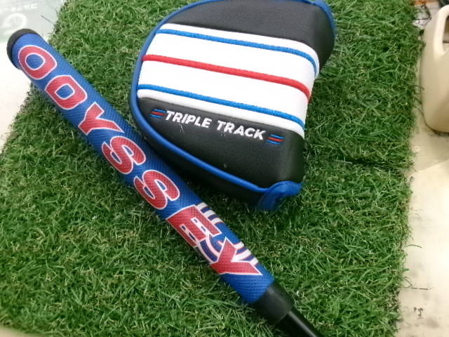 中古 TRIPLE TRACK 2-BALL BLADEパター ゴルフ用品
