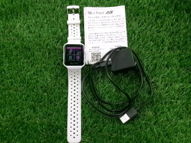 中古 Shot Navi AIR ホワイト距離測定器 ゴルフ用品
