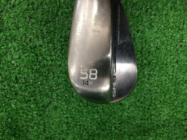 中古 ボーケイSM9ブラッシュドスチール58-14K 58°ウェッジ ゴルフ用品