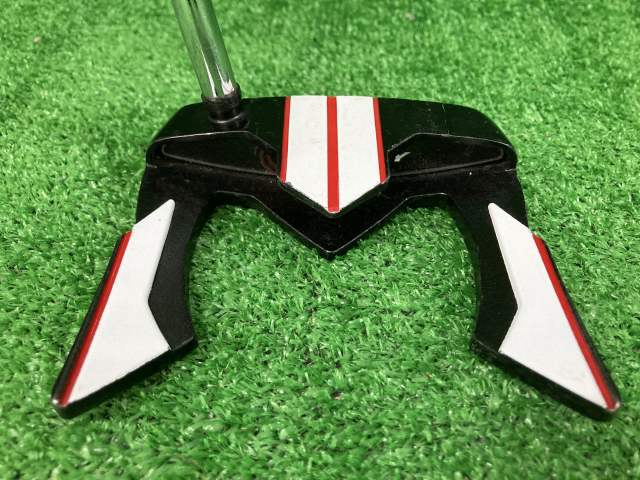 中古 ホワイトライズiX TERON Σ ダブルベントパター ゴルフ用品
