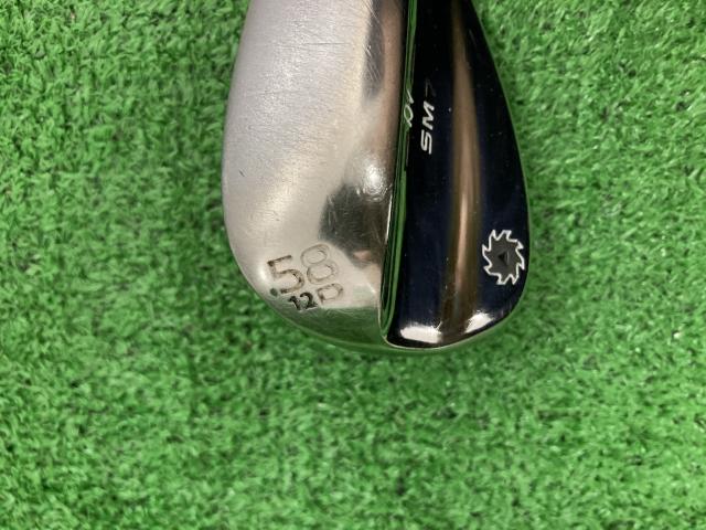中古 ボーケイSM7ブラッシュドスチール58-12D 58°ウェッジ ゴルフ用品