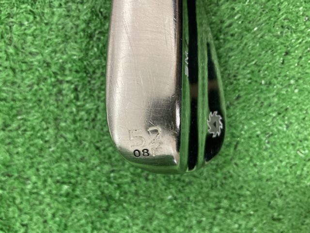中古 ボーケイSM7ブラッシュドスチール52-08F 52°ウェッジ ゴルフ用品