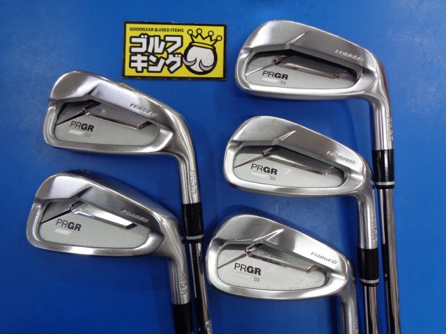 中古ゴルフ PRGR 03 5本の写真