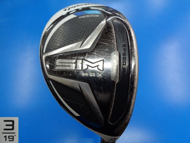 中古ゴルフ SIM MAX RESCUE #3 19°の写真