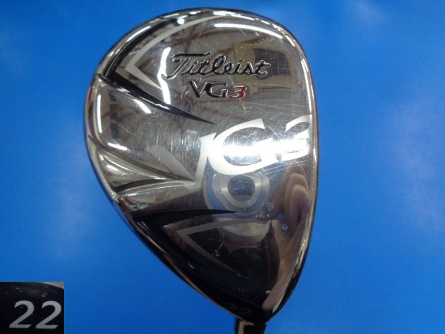 中古ゴルフ VG3ユーティリティ2012 22 22°
