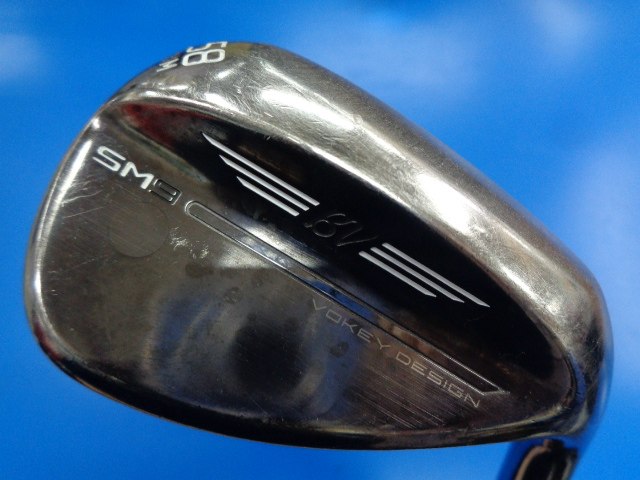中古ゴルフ ボーケイSM9ブラッシュドスチール58-08M 58°