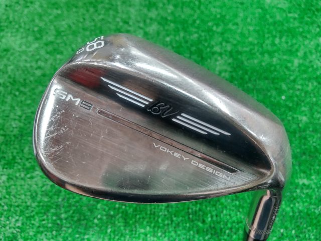 中古ゴルフ ボーケイSM9ブラッシュドスチール58-12D 58°