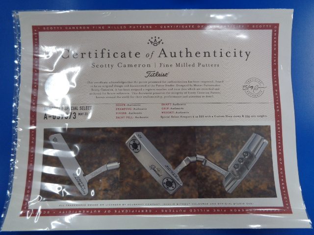中古 SPECIAL SELECT NEWPORT2 カスタムパター ゴルフ用品