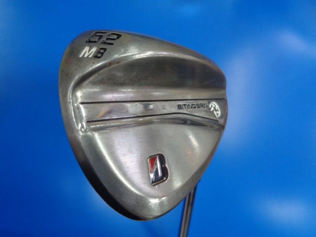 中古 BITING SPIN ノーメッキ 52-8 52°ウェッジ ゴルフ用品