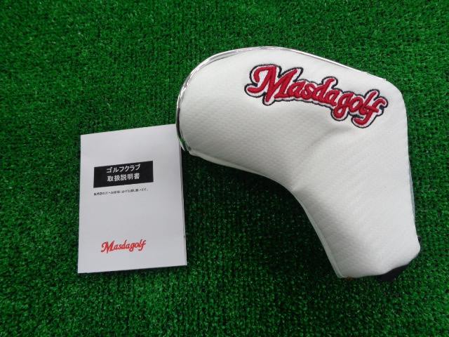 中古 STUDIO-3 ニッケルクロム仕上げ ブレードライン彫刻パター ゴルフ用品