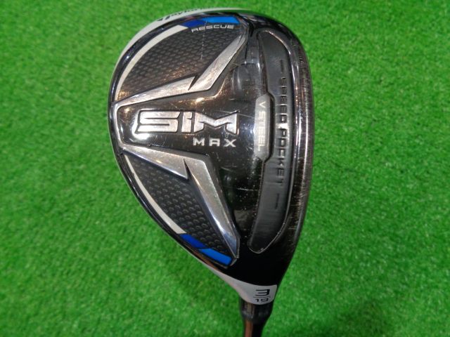 中古ゴルフ SIM MAX RESCUE #3 19°