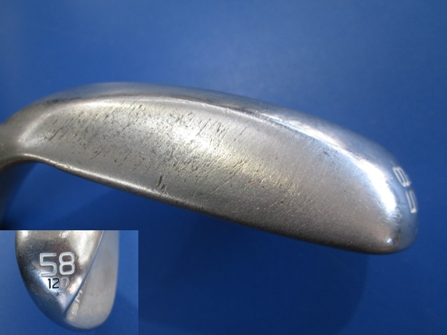 中古 ボーケイSM9ブラッシュドスチール58-12D 58°ウェッジ ゴルフ用品