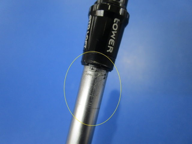中古 VECTOR 50(X) テーラーメイド用スリーブ 45.75インチシャフト ゴルフ用品