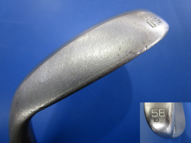 中古 ボーケイSM8ブラッシュドスチール58-10S 58°ウェッジ ゴルフ用品