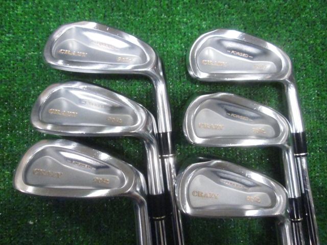 中古ゴルフ CRAZY 9012 ゴールドペイント 6本の写真