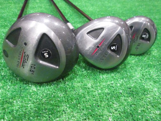 中古ゴルフ 975Dチタン 10.5 13.5 18.5 3本セット 10.5°