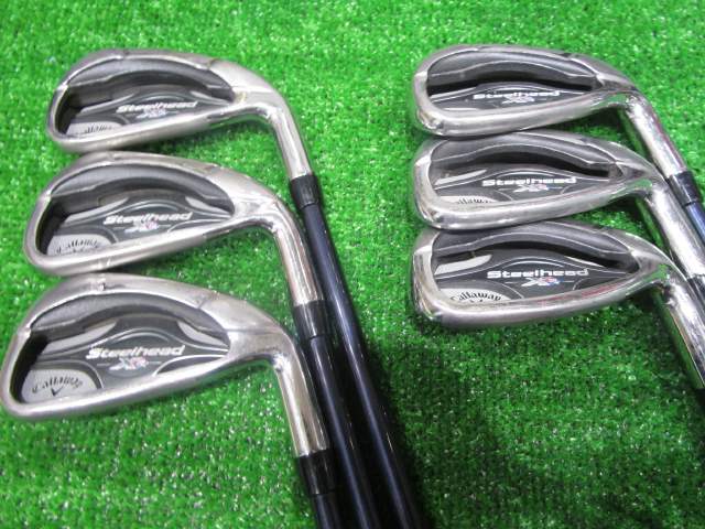 中古ゴルフ スチールヘッドXR 6本の写真