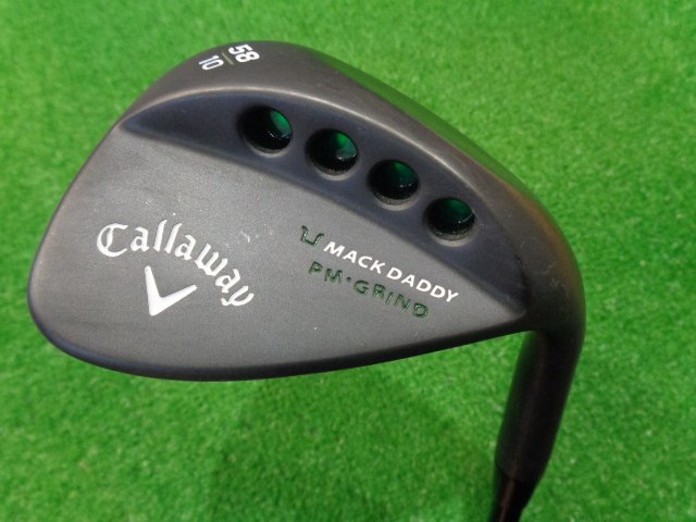 中古ゴルフ MACK DADDY PM GRIND ブラック 58-10 58°