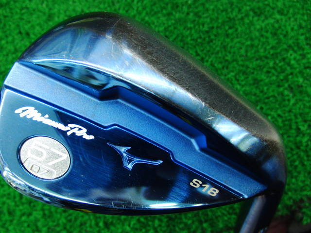 中古ゴルフ Mizuno Pro S18 ブルーIP 57゜-07の写真