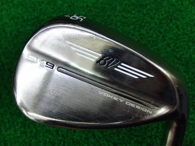 中古ゴルフ Vokey SM9 ブラッシュドスチール 56°-14Fの写真