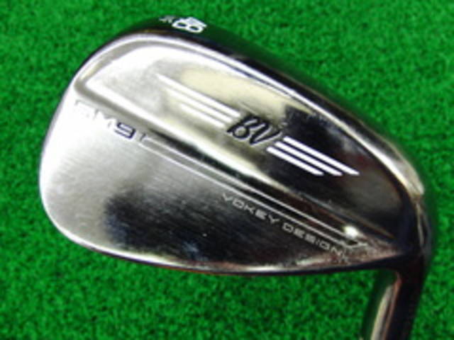 中古ゴルフ Vokey SM9 ブラッシュドスチール 48°-10F