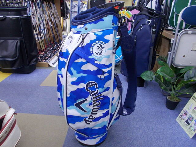 キャロウェイ　Callaway キャディバッグ　白赤青　中古品 キャロウェイ Callaway キャディバッグ 白赤青 中古品