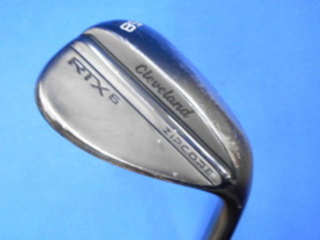 中古ゴルフ RTX6 ZIPCORE ブラックサテン 58°-6°LOW
